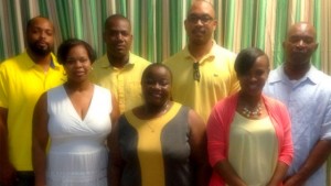 Back Row (L-R) Gregg Herbert-Hon Shawn K Richards-Jonel Powell Front Row L-R: Vanessa Phipps-Natasha Grey-Rylliss Percival