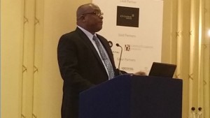 St. Kitts and Nevis Prime Minister Dr. the Hon. Timothy Harris addresses the International Citizenship and Global Residence Conference in UK.