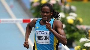 The Bahamas won its first medal of the 15th IAAF World Championships when Jeffery Gibson took bronze in the 400 metres hurdles.