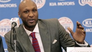 Basketball player Lamar Odom speaks at a news conference announcing his acquisition by the Los Angeles Clippers in Los Angeles, California July 2, 2012.